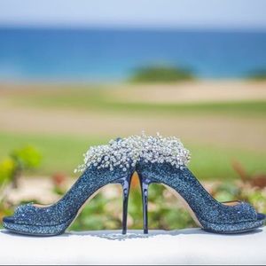 Jimmy Choo Blue Stilettos (like new!)
